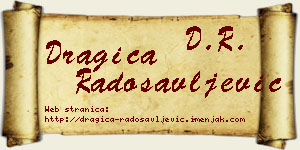 Dragica Radosavljević vizit kartica
